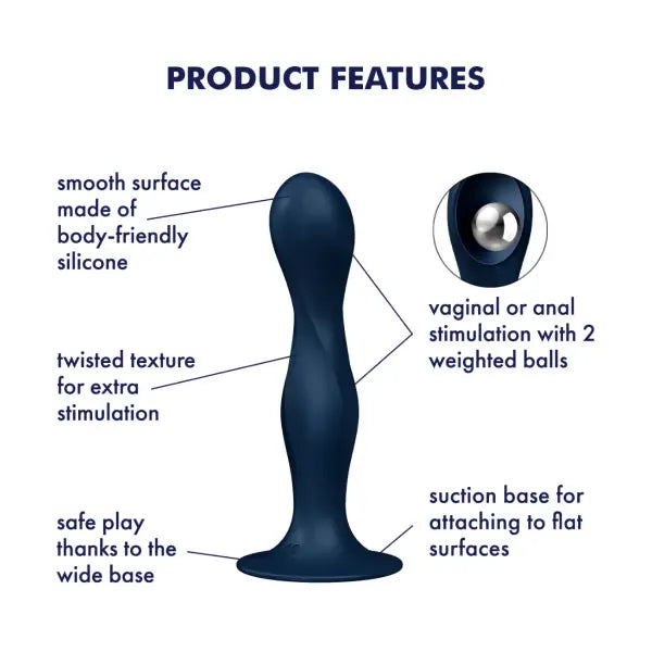 Satisfyer - Double Ball-R - Weighted Anal Play - PlayBlue