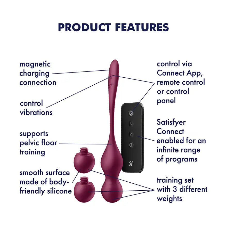 Satisfyer Love Birds Vary - Vibrating Kegel Balls Kit - PlayBlue