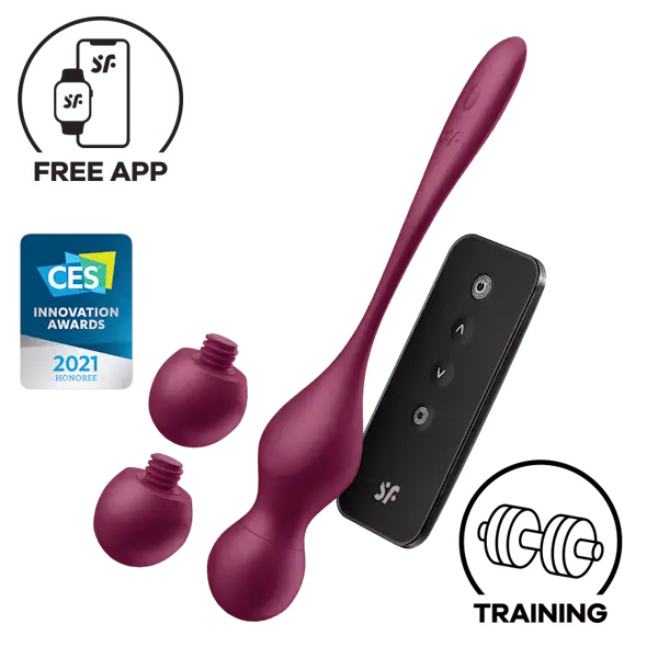 Satisfyer Love Birds Vary - Vibrating Kegel Balls Kit - PlayBlue