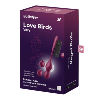 Satisfyer Love Birds Vary - Vibrating Kegel Balls Kit - PlayBlue
