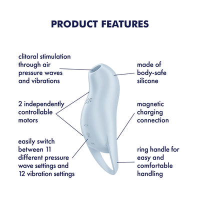 Satisfyer - Pocket Pro 1 - Pressure Waves & Vibration - PlayBlue