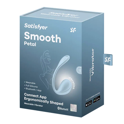 Satisfyer Smooth Petal Connect Love Egg - PlayBlue