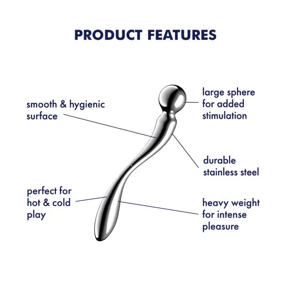 Satisfyer - Star Force 2 - Stainless Steel Temperature Play - PlayBlue