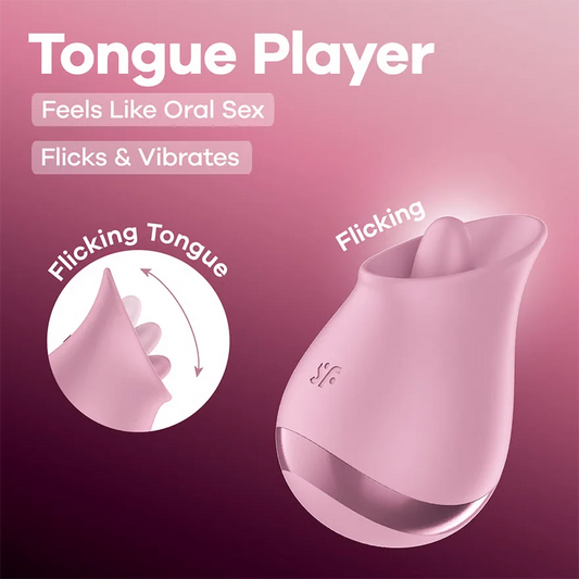 Satisfyer - Tongue Player - Flicks & Vibrates - PlayBlue