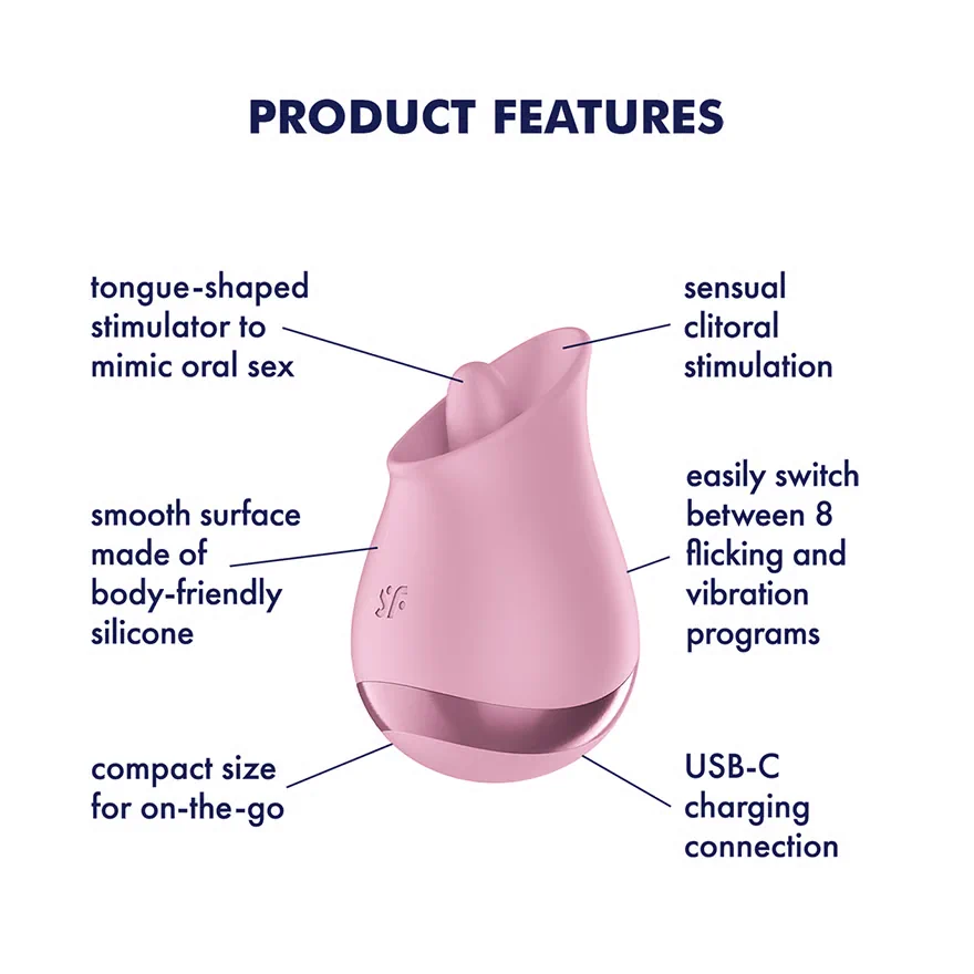 Satisfyer - Tongue Player - Flicks & Vibrates - PlayBlue
