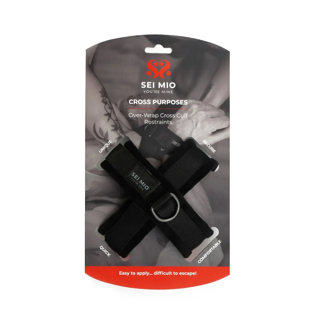 Sei Mio - Cross Purposes - Over-Wrap Cross Cuffs - PlayBlue
