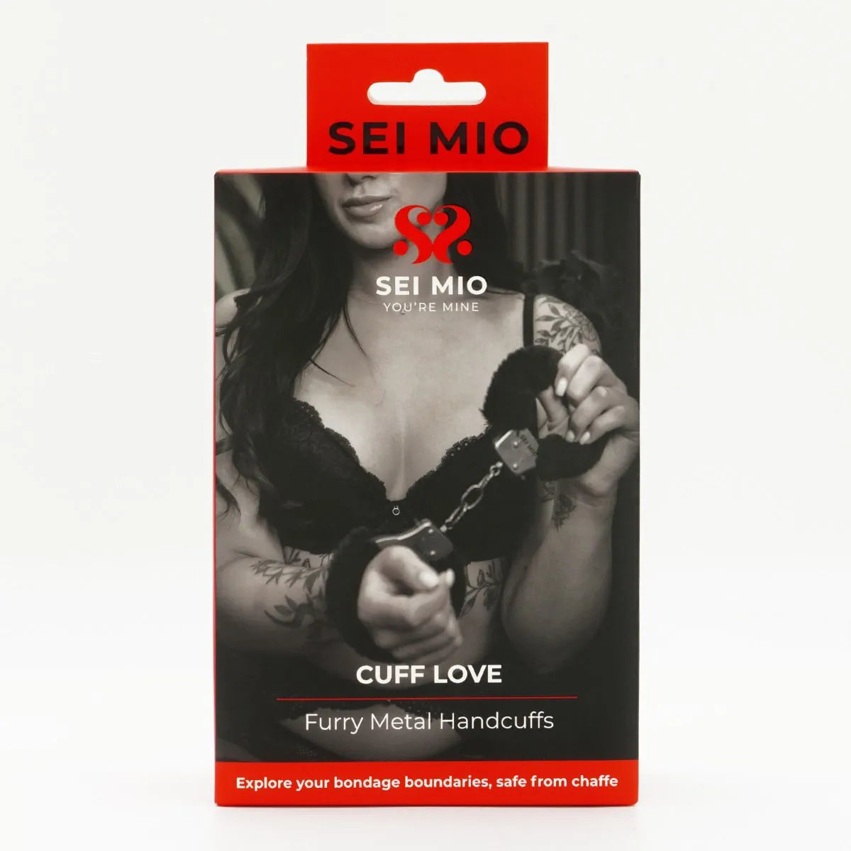 Sei Mio - Cuff Love - Furry Metal Handcuffs - PlayBlue