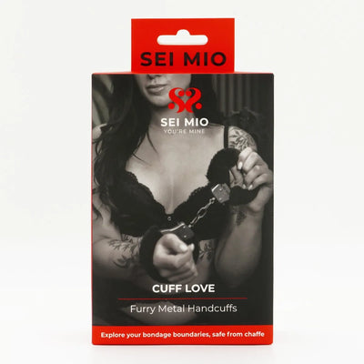 Sei Mio - Cuff Love - Furry Metal Handcuffs - PlayBlue