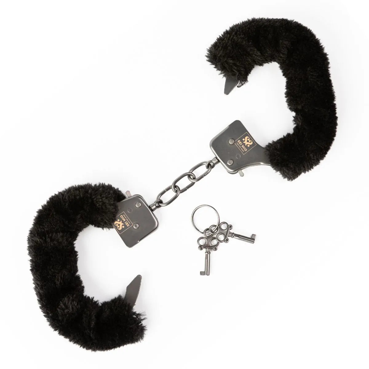 Sei Mio - Cuff Love - Furry Metal Handcuffs - PlayBlue
