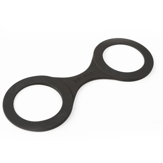 Sei Mio - Handi-Cuffs Large Super Strong Silicone Cuffs - PlayBlue