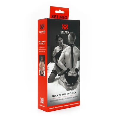 Sei Mio - Firmly in Check - Neck & Wrist Restraint Kit - PlayBlue