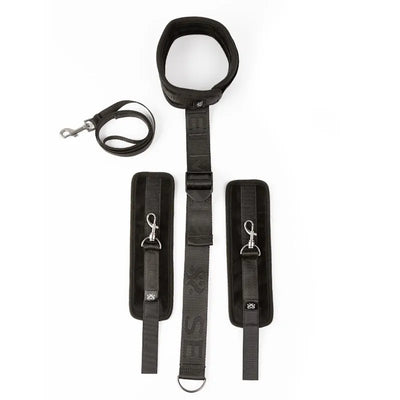 Sei Mio - Firmly in Check - Neck & Wrist Restraint Kit - PlayBlue