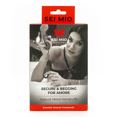 Sei Mio - Secure and Begging for Amore - Robust Metal Handcuffs - PlayBlue