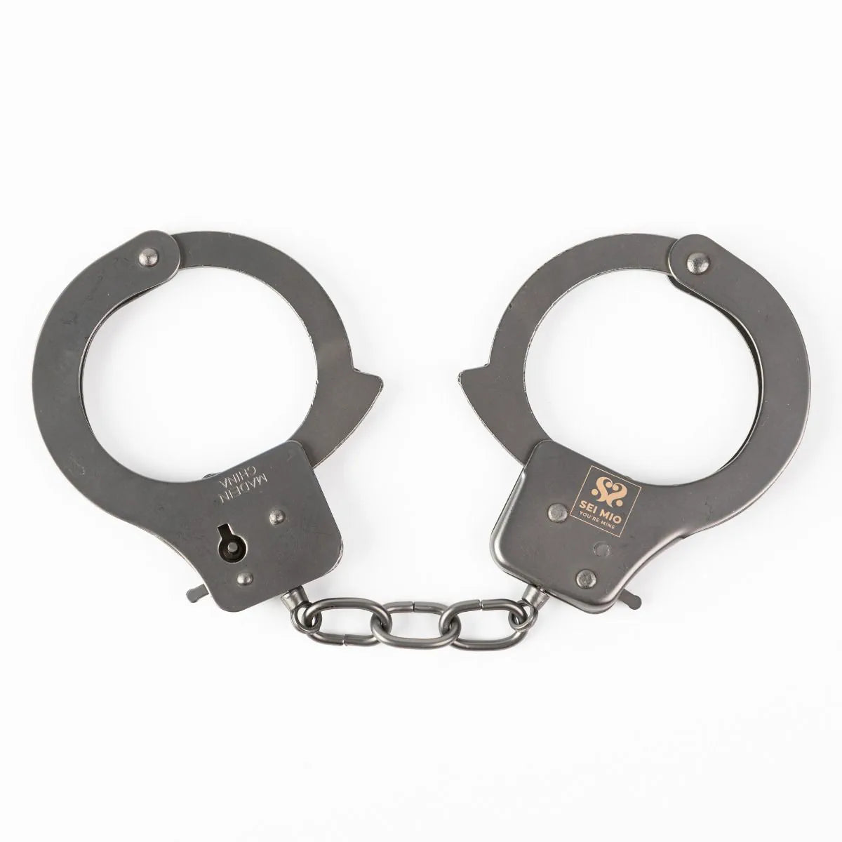 Sei Mio - Secure and Begging for Amore - Robust Metal Handcuffs - PlayBlue