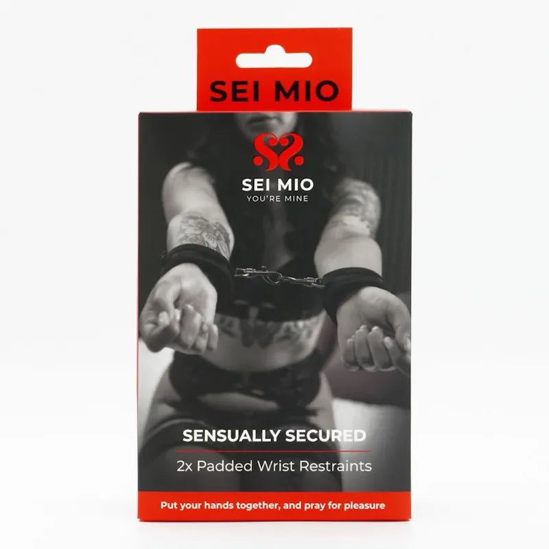 Sei Mio - Sensually Secured - Velvet Handcuffs - PlayBlue