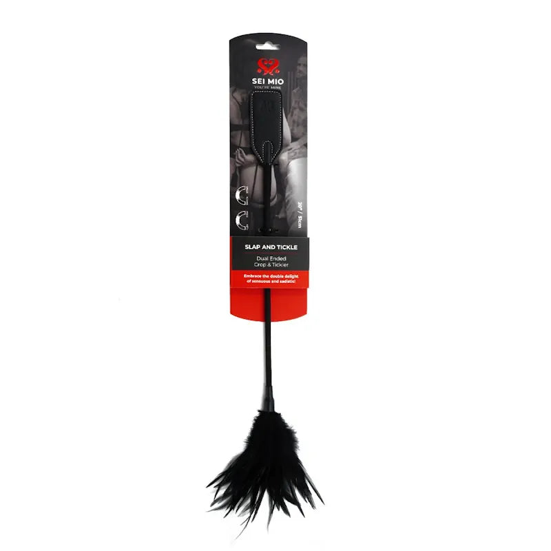 Sei Mio - Slap and Tickle - Dual Ended Crop Tickler - PlayBlue