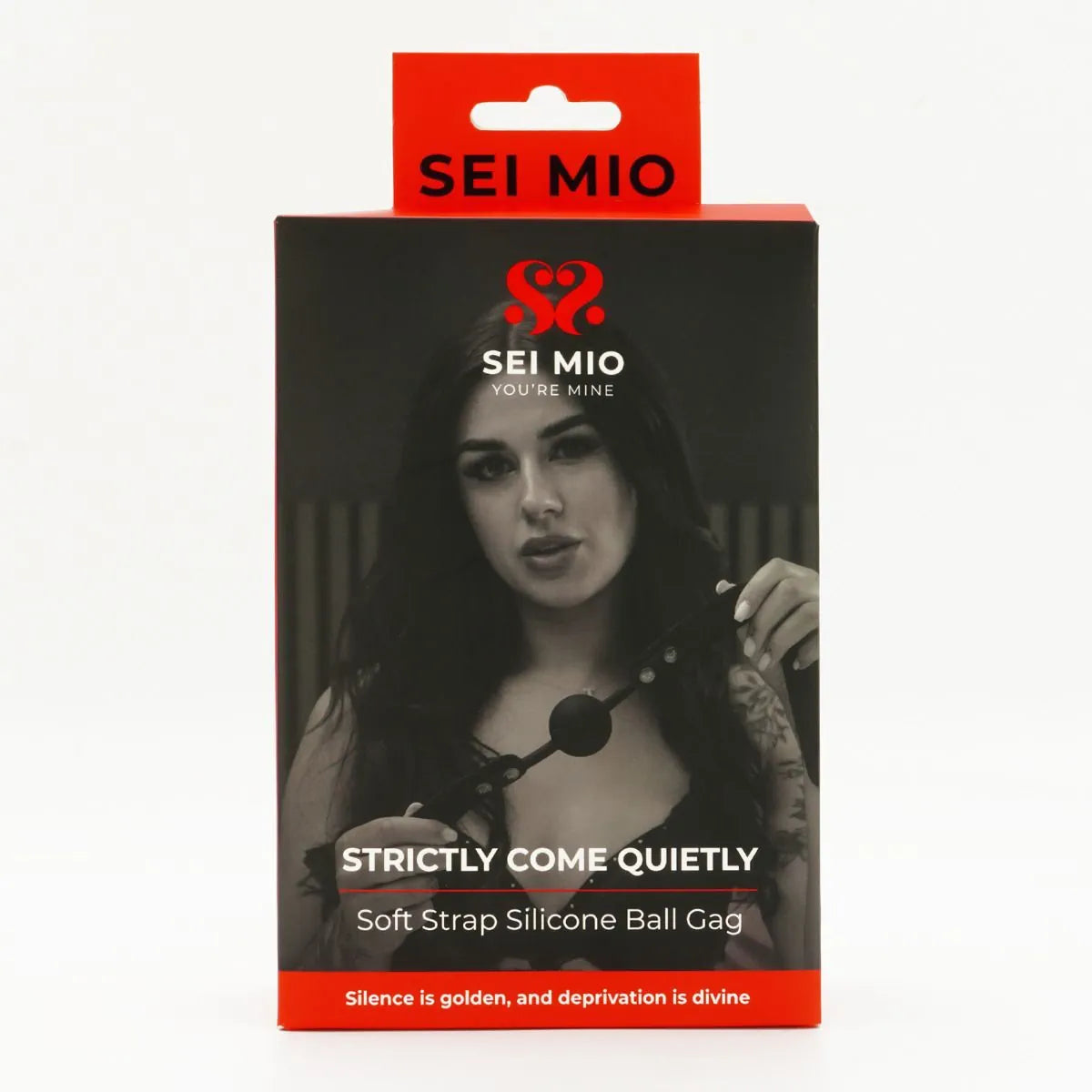 Sei Mio - Strictly Come Quietly - Soft Strap Silicone Ball Gag - PlayBlue