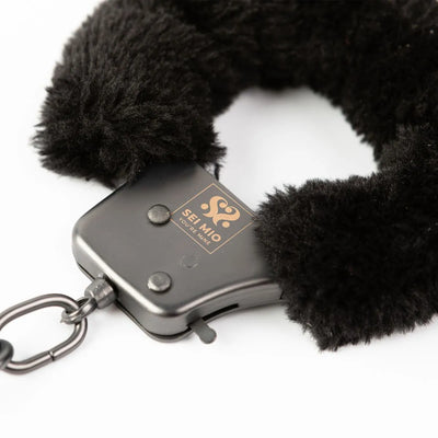 Sei Mio - Cuff Love - Furry Metal Handcuffs - PlayBlue