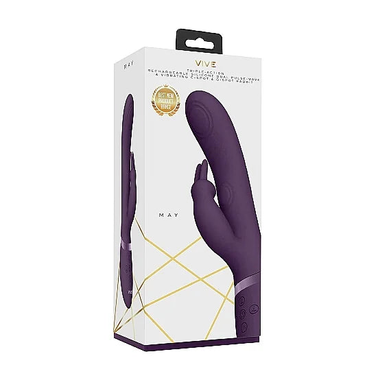 VIVE - May - Dual Pulse Wave G-Spot Rabbit - PlayBlue