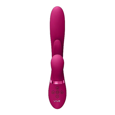 VIVE - Kura - Thrusting G-Spot Rabbit with Tongue Flap - PlayBlue