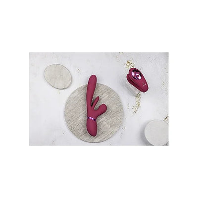 VIVE - Kura - Thrusting G-Spot Rabbit with Tongue Flap - PlayBlue