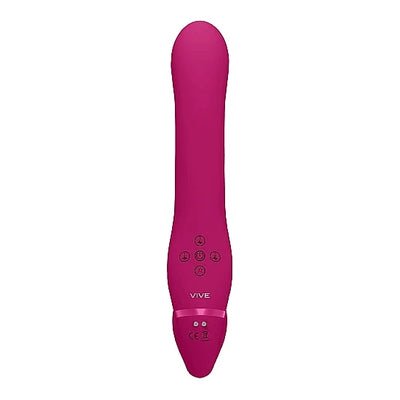 VIVE - Ai - Dual Vibrating & Air Wave Strapless Strapon - PlayBlue