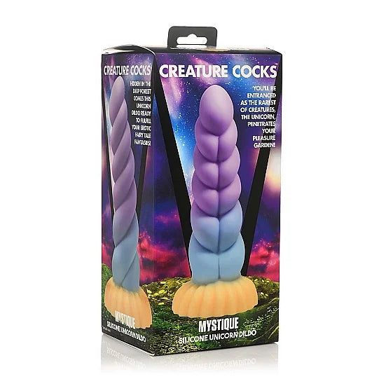 Creature Cocks - Silicone Unicorn Dildo - PlayBlue