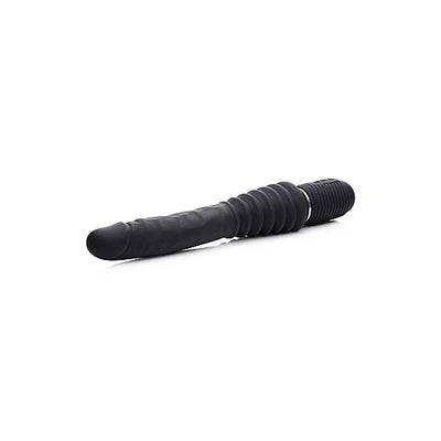 Thrust Master - Vibrating and Thrusting Dildo with Handle - PlayBlue