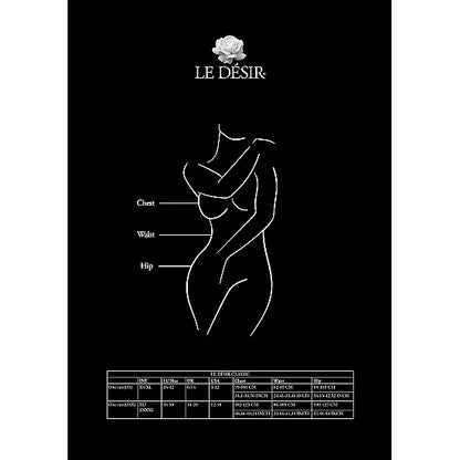 Le Desir - Criss Cross Neck Bodystocking - Plus Size