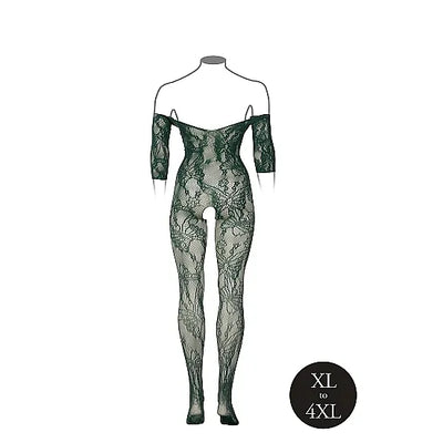 Le Desir - Lace Long-Sleeved Bodystocking - Queen Size - PlayBlue