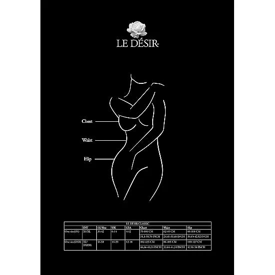 Le Desir - Crotchless Cut-Out Pantyhose - Plus Size - PlayBlue