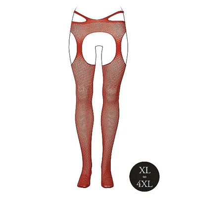 Le Desir - Suspender Pantyhose with Strappy Waist - Queen Size - PlayBlue