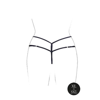 Ami - Thong with Adjustable Sliders and Golden Details - Plus Size - PlayBlue