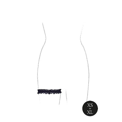 Noel - Elastic Lace Garter with Golden Details - PlayBlue