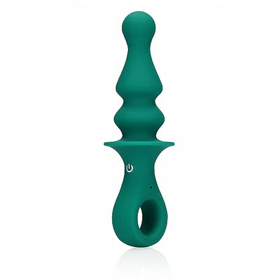 Pawn Shaped Anal Vibrator - Peacock Plume - PlayBlue