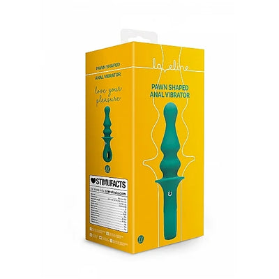 Pawn Shaped Anal Vibrator - Peacock Plume - PlayBlue