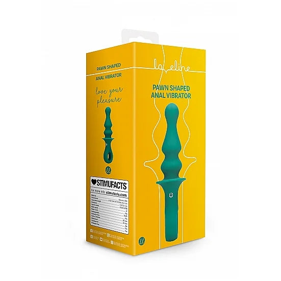 Pawn Shaped Anal Vibrator - Peacock Plume - PlayBlue
