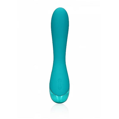 Smooth Silicone G-Spot Vibrator - Teal Blue - PlayBlue