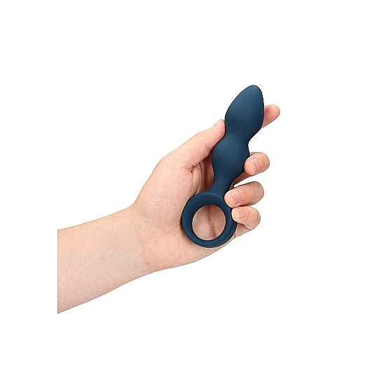 Teardrop Shaped Anal Plug - Medium - Baltic Blue - PlayBlue
