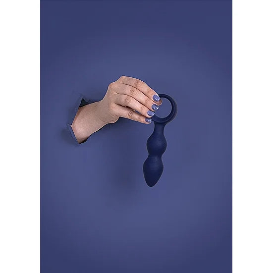 Teardrop Shaped Anal Plug - Medium - Baltic Blue - PlayBlue