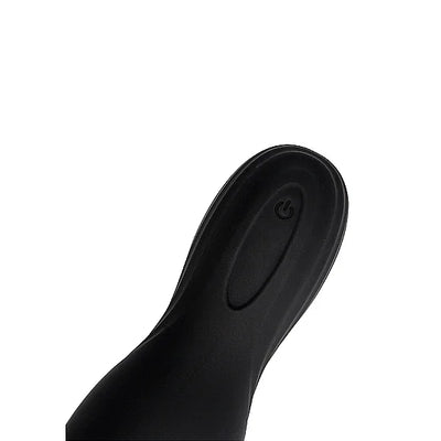 Vibrating Masturbator Sleeve - Licorice Black - PlayBlue