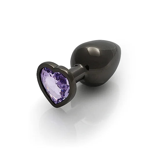 Heart Gem Butt Plug - Medium - PlayBlue