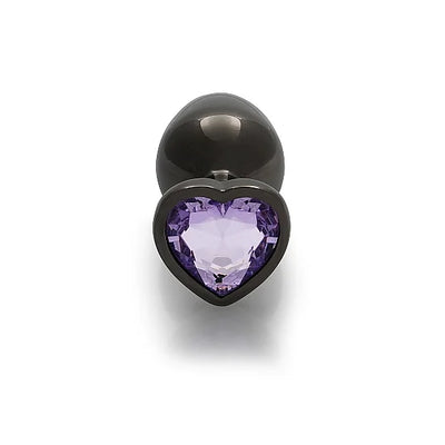 Heart Gem Butt Plug - Medium - PlayBlue