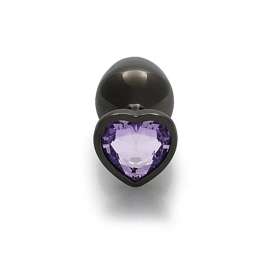 Heart Gem Butt Plug - Medium - PlayBlue