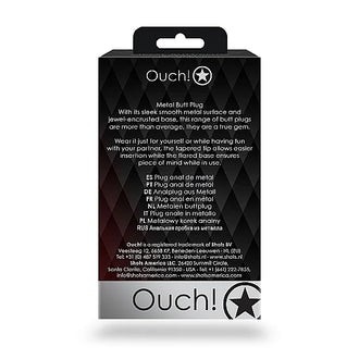 Heart Silver Gem Butt Plug - PlayBlue