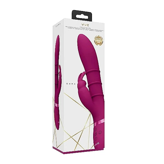 VIVE - Sora - Up & Down Stimulating Rings G-Spot Rabbit - PlayBlue