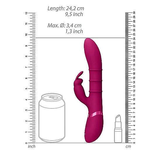 VIVE - Sora - Up & Down Stimulating Rings G-Spot Rabbit - PlayBlue