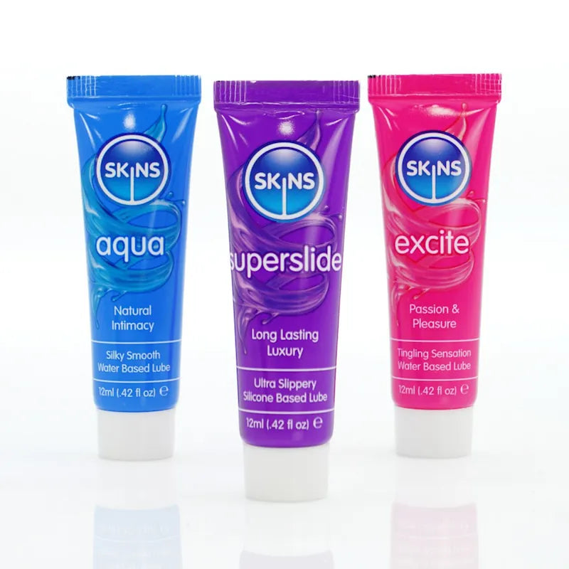 Skins - Sampler Tubes - Vital Lubes 3 Pack - PlayBlue