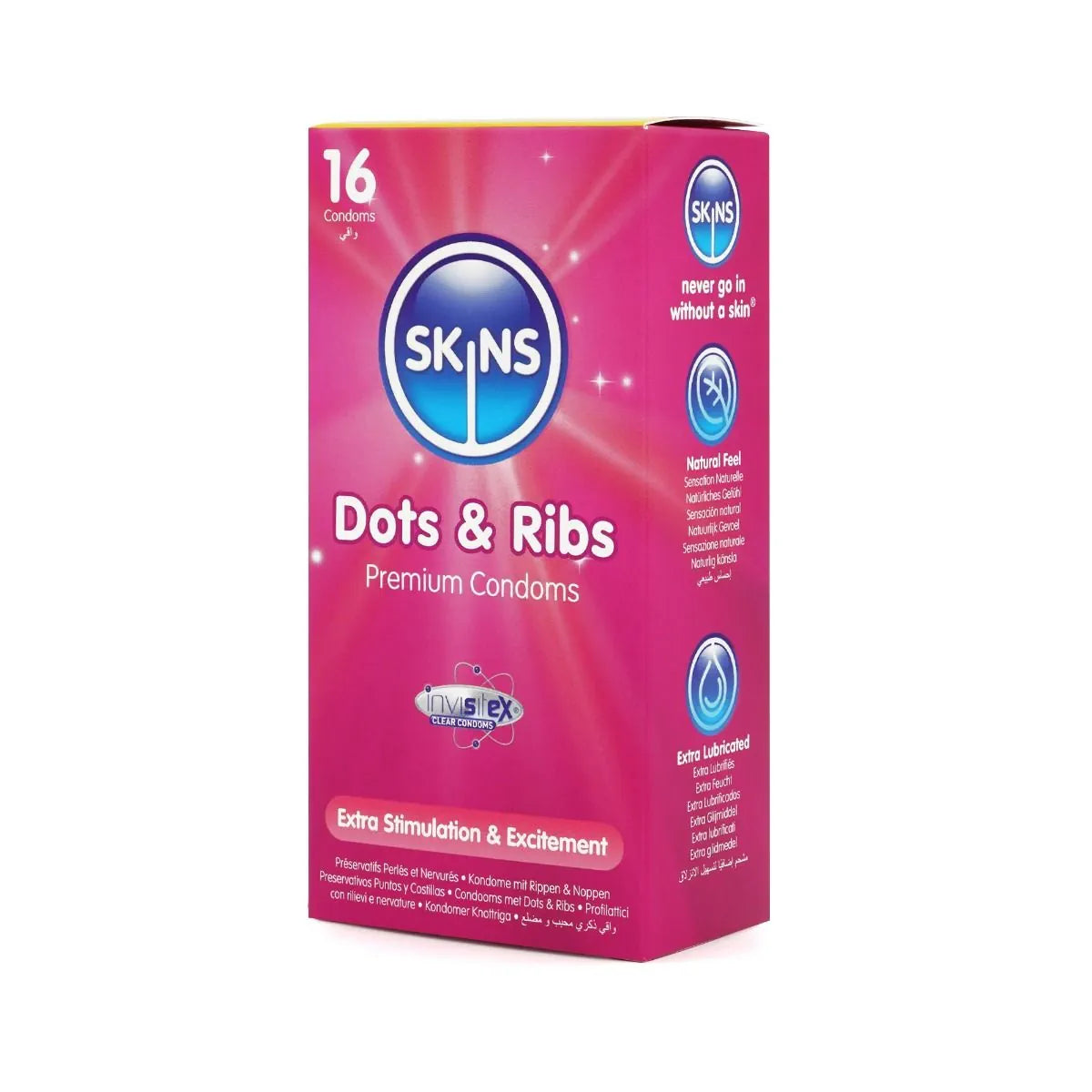 Skins Condoms Dots & Ribs - 16 Pack