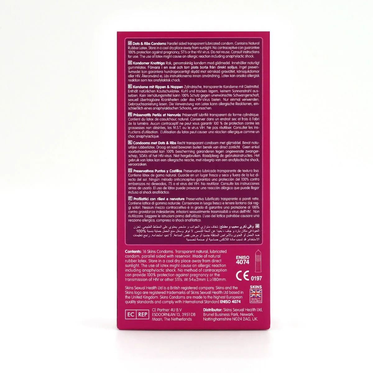 Skins Condoms Dots & Ribs - 16 Pack